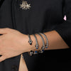 Rania Silver Bracelet - Blue